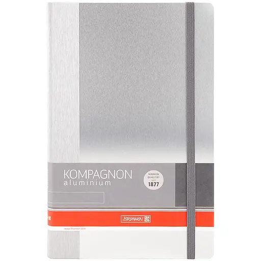 Записная книжка Brunnen Компаньон Aluminium А5, 96 листов, серый (10 552 20 05)