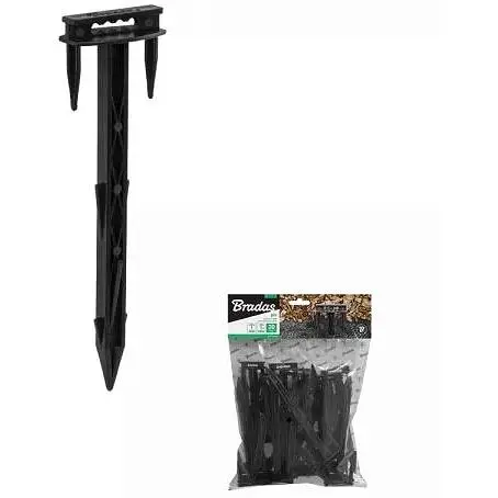 Кілок-тризуб Bradas для кріплення агротканини 17/5 см ATS1705B - фото 1