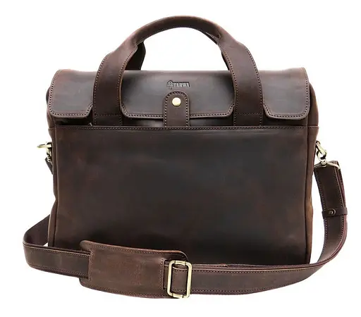 Чоловічий шкіряний портфель TARWA 29х39х7 см sum0026652 - фото 9