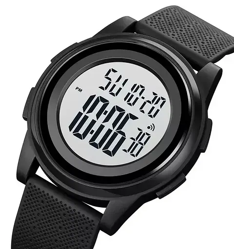 Спортивные наручные часы Skmei 1895 (Черный с белым циферблатом) - фото 2