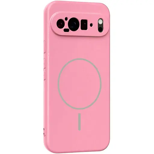 Чехол Silicone Cover Lakshmi Full Camera (AA) with MagFit для Google Pixel 9 Pro XL Розовый / Light pink