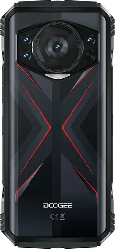 Смартфон Doogee S118 658" 8/512ГБ 2SIM 10800мА/год черно-красный - фото 4
