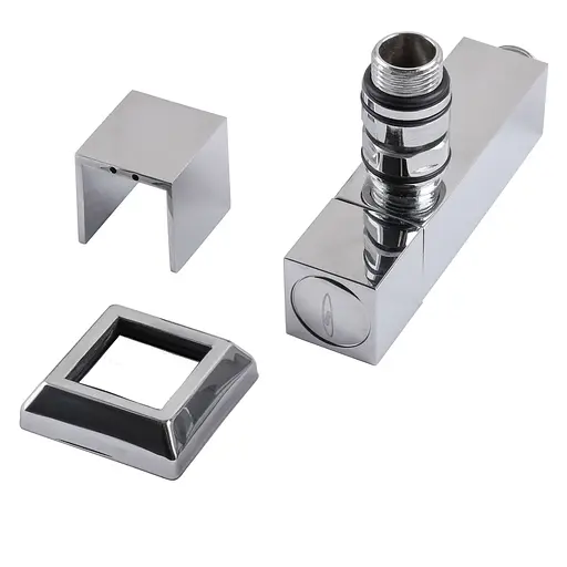 Набір кран напівоборотний кутовий з американкою Solomon Lux 1/2″ Cube chrom 8888 (2шт.) 000021913 - фото 5