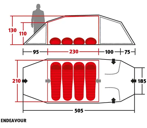 Намет Wechsel Endeavour UL Green (231084) (DAS301740) - фото 2