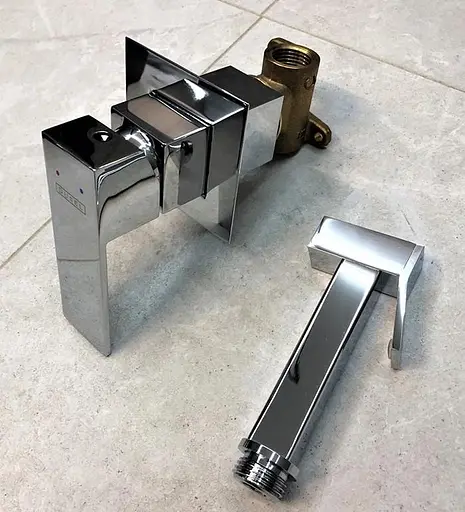 Набір для гігієнічного душу із змішувачем Dusel Gani Chrome 231989001, Хром - фото 8