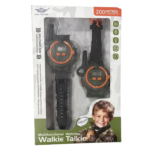 Рація, 24 см, 2 шт., годинник, акумулятор, компас, LZ060 - фото 2