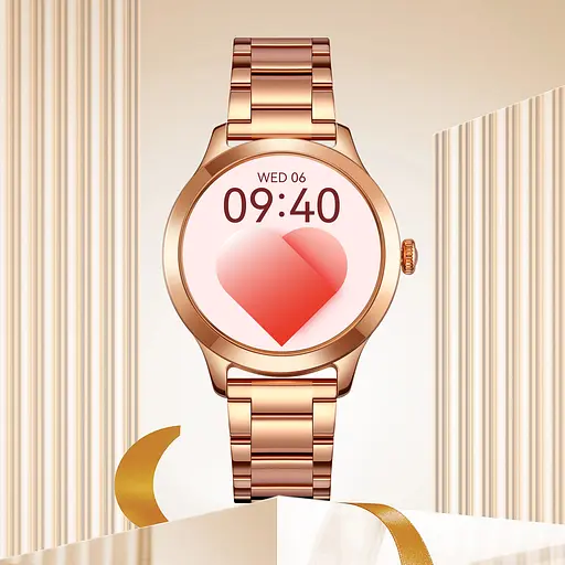 Смарт-часы Skmei S241 стальной ремешок Rose Gold, S241-SRG (16693) - фото 4