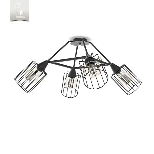 Люстра в стиле лофт LX2494-4 BK