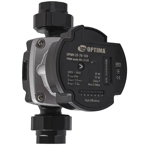Насос циркуляционный энергосберегающий Optima PRIME UPMH 25-70AUTO 130 мм. - фото 1