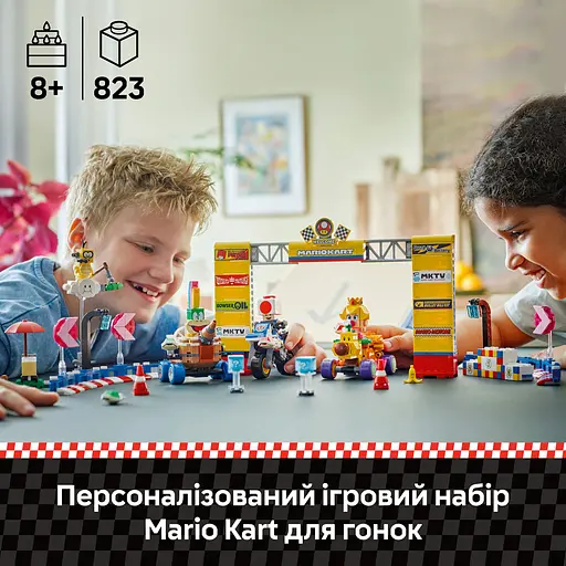 Конструктор LEGO Super Mario Mario Kart Набор Baby Peach & Grand Prix 823 детали (72036) - фото 10