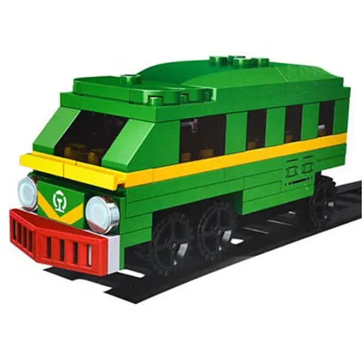 Детский конструктор Поезд Bambi CD8194-4 89 деталей - фото 1