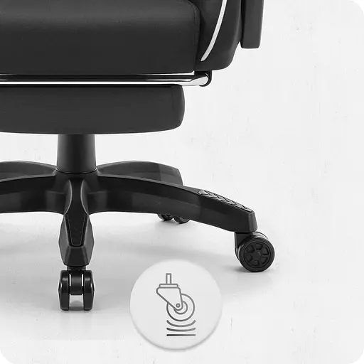 Крісло Cabro C501 Black-White тканина - фото 6