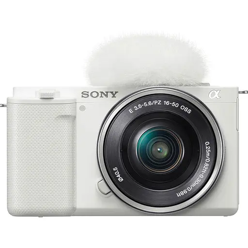 Бездзеркальний фотоапарат Sony ZV-E10 Kit 16-50mm f3.5-5.6 OSS White (ILCZVE10LW.CEC) [111146]