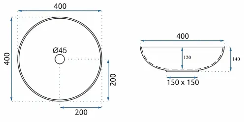 Умивальник VBI Arcile grey накладний VBI-016103, Сірий - фото 4