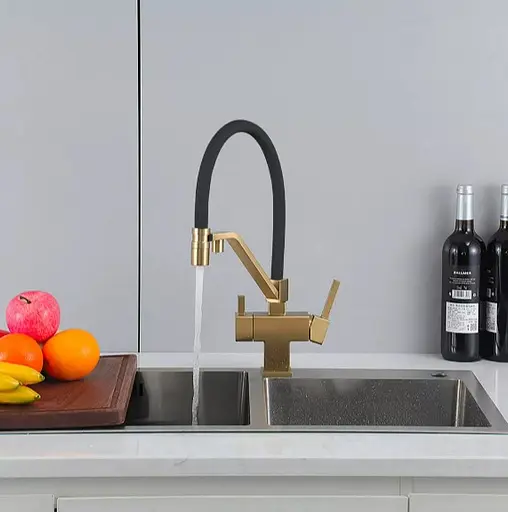 Змішувач для кухні Gappo з виходом для питної води, з гнучким виливом G4395-63 - фото 5