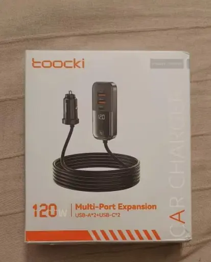 Автозарядный адаптер 4 выхода Toocki 120W TQ-CC28 2C+2A TCC2C2A-XJ01 черный - фото 10