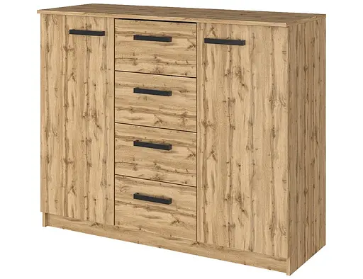 Комод в гостиную MebelStar 4+2 120x45x99 см Дуб тахо (MBS-1041)