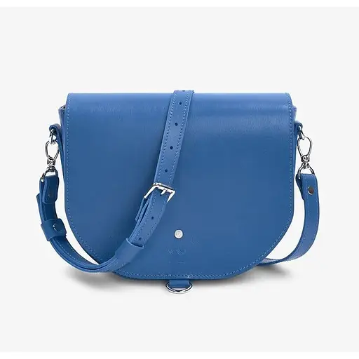 Женская кожаная сумка Ruby L ярко-синяя - фото 1