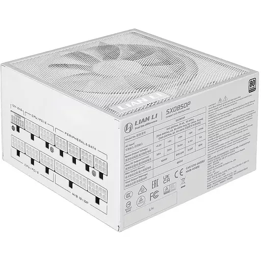 Блок питания Lian Li SX Platinum 850W White (G9P.SX0850P.W000.EU) - фото 1