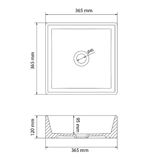 Умивальник VBI TriestS white накладний VBI-012714, Білий - фото 4