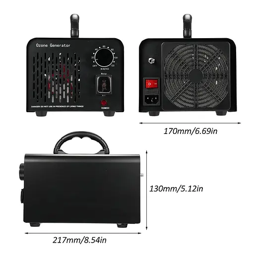 Генератор озона 2-в-1 с воздушным и водным режимами 10 000 мг O₃ озона - фото 4