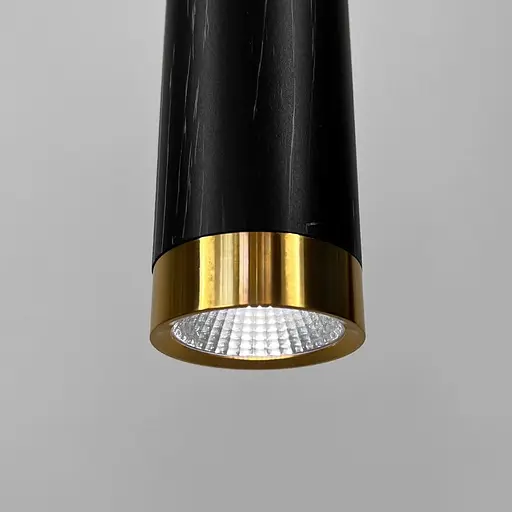 Мінімалістичний підвіс у чорному мармуровому корпусі 32х6 см | Арт. A077/1 BK | Line F - фото 4