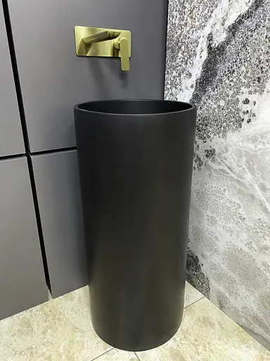 Умивальник підлоговий VBI Catania black matt VBI-019021, Чорний матовий - фото 3