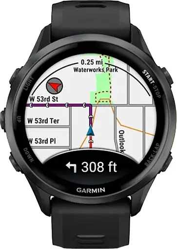 Смарт-годинник Garmin Forerunner 970 Carbon Gray DLC Titanium w. Black Case and Black/Translucent W. Band (010-02969-00/10) - фото 3