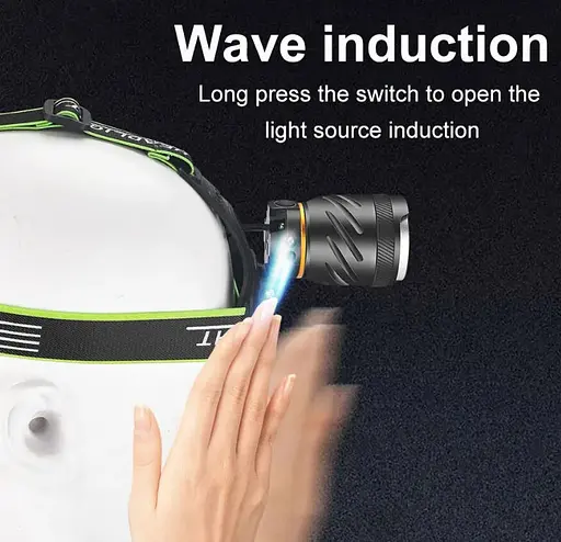 Налобный фонарь с датчиком движения X-Balog BL-G11-P50 аккумуляторный яркий мощный фонарик на голову зум Zoom - фото 9