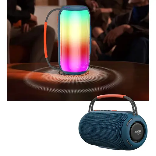 Bluetooth Колонка WIWU H6 Thunder Wireless Speaker Blue - фото 7