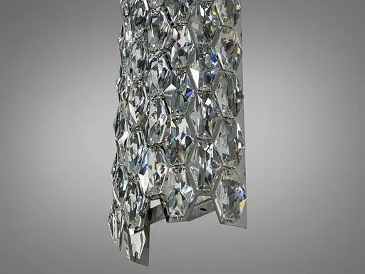 Настінний світильник Diasha 9136B420 срібний кришталь - фото 3