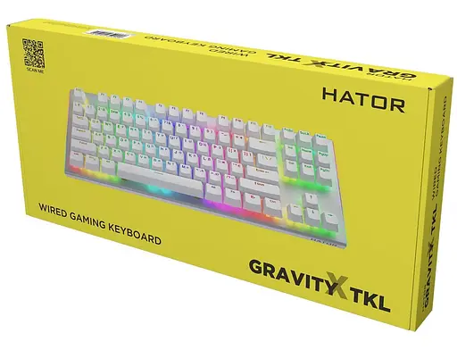 Клавиатура HATOR Gravity X TKL orange White (HTK551UA) - фото 6