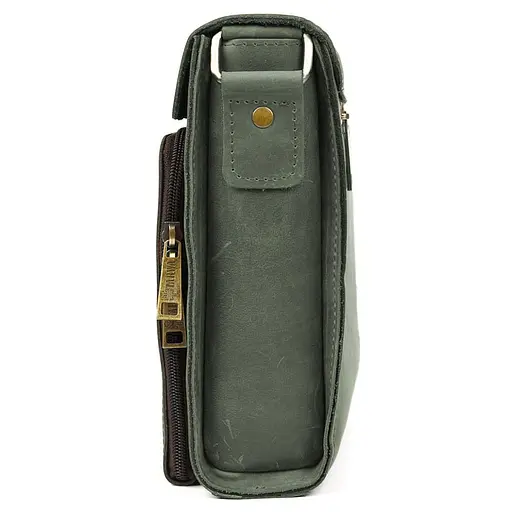 Мужская кожаная сумка через плечо TARWA 26х22х6 см sum0028375 - фото 6