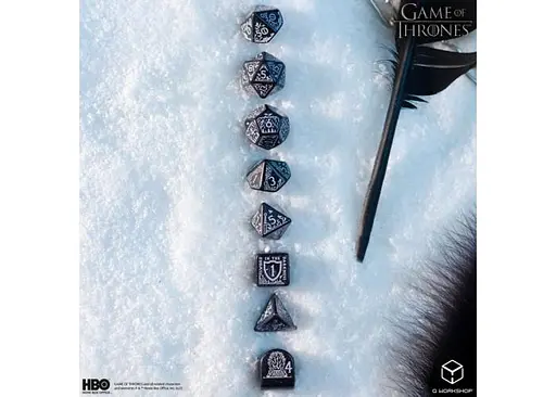 Набір кубиків Game of Thrones. Night's Watch Dice Set , 7 шт. (GOT/00190166/2025/5/A) - фото 5