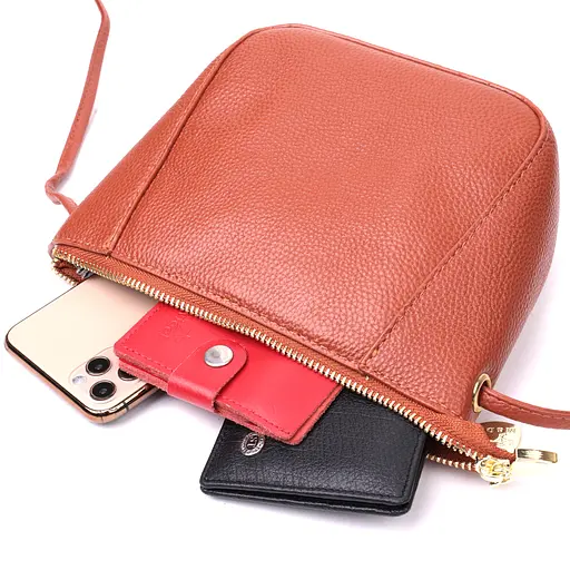 Кожаная сумка женская Vintage 22х15,5х7,5 см 000275554 - фото 6