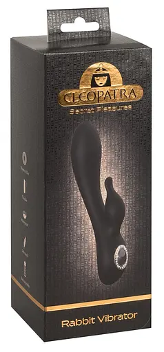 Вібратор-кролик Cleopatra Rabbit 19.7 см чорний - фото 12