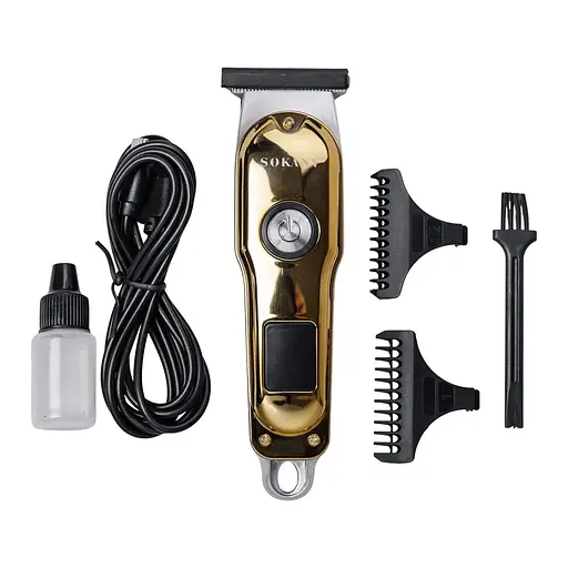 Подарочный набор: профессиональная машинка для стрижки + термос 500 мл из нержавеющей стали + прозрачные несессеры ПВХ (3 шт.) CP2026-23 - фото 2