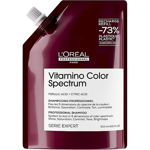 Шампунь L'Oreal Professionnel Vitamino Color Spectrum для сяючого блиску та збереження 5 вимірів колірного спектру після фарбування волосся 500 мл - фото 1