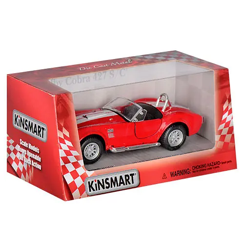Машинка Kinsmart SHELBY COBRA 1:32 KT5322W Красный - фото 1