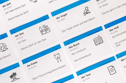Настільна гра English Student Картки для вивчення німецької мови Для початківців English Student A1 (укр.) (39122640) - фото 4