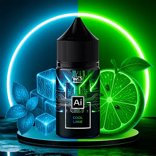 Набор компонентов для самозамеса солевой заправки WES AI 30 мл Cool Lime Охлажденный лайм, 0-65 мг (18140)