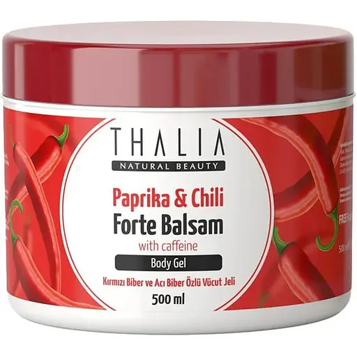 Масажний гель-бальзам з паприкою перцем чилі та кофеїном Thalia 500 мл (Liv2219010 - фото 1