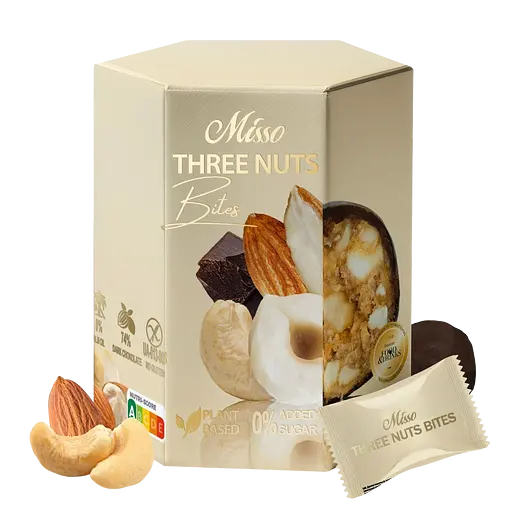 Набір цукерок Misso Три горіхи + Фісташкові у шоколаді 360 г (2 шт. х 180 г) - фото 3