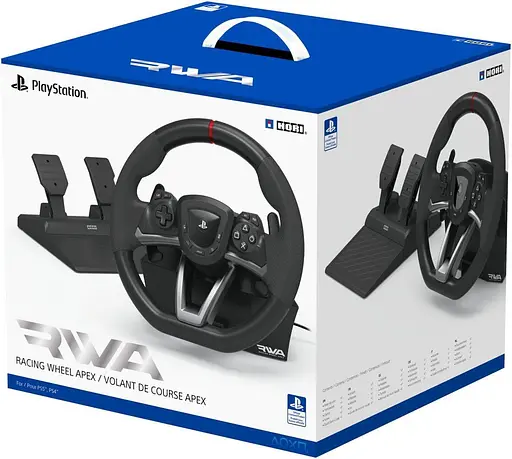 Кермо та педалі HORI Racing Wheel Apex PS5/PC - фото 8