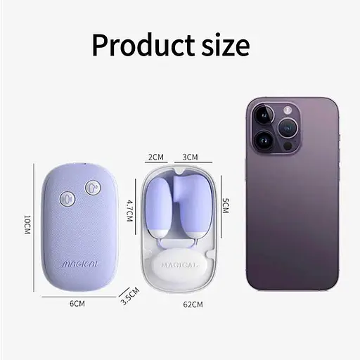 Подвійне вакуумне віброяйце Laile Magic Box USB 20 режимів — Вібратори - фото 3