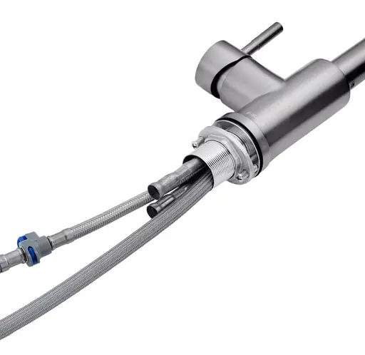 Змішувач для кухні з висувним виливом Kroner KRPё Edelstahl Klassisch - PVD03917 (CV032285) - фото 6