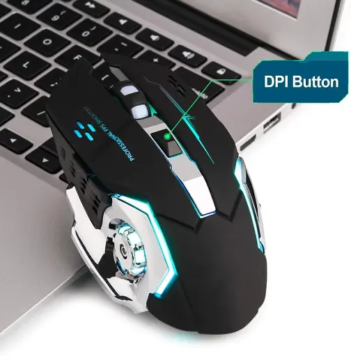 Безпровідна ігрова мишка T2 RGB підсвічування USB Charge + Bluetooth безшумна з вбудованим акумулятором Black  - фото 3