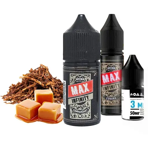 Набор компонентов для самозамеса солевой заправки Flavorlab Infinity MAX 30 мл Commandant Табак с карамелью, 0-50 мг (17921) - фото 2