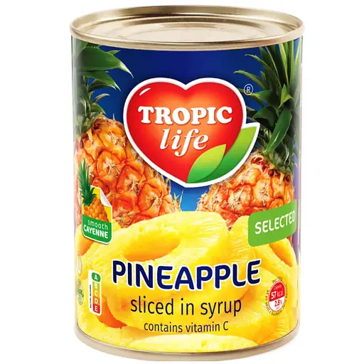 Ананас кольцами в сиропе Tropic Life 540 г