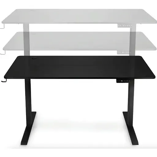 Компьютерный стол с регулируемой высотой Di Volio Biago черный - фото 8